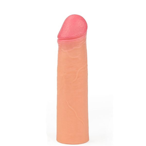 LoveToy Revolutionary Silicone Nature Extender - Удлиняющая эластичная насадка на член,+5 см (телесный)