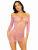 Leg Avenue-Heart net mini dress Pink - Сітчаста сукня, OS (рожевий)