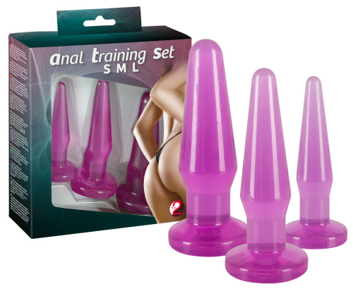 Orion Anal Training Set Lila набор из 3 анальных пробок разного размера - sex-shop.ua