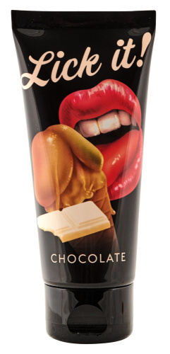 Lick It! Chocolate - Массажный лубрикант, 100 мл - sex-shop.ua