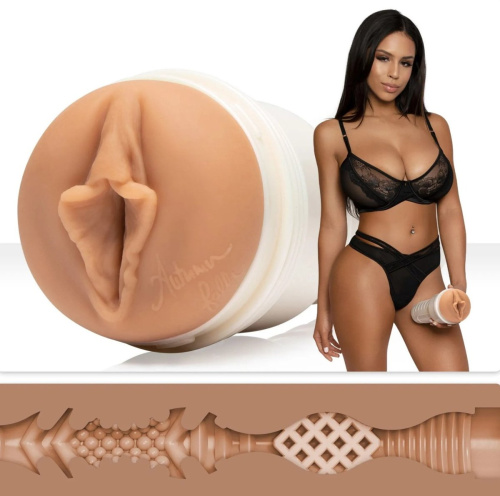 Fleshlight Girls: Autumn Falls - Cream, мастурбатор зі зліпком вагіни, 24х7 см