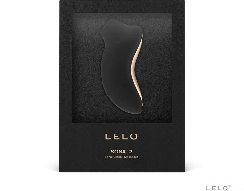 Lelo Sona 2 - Звуковой стимулятор клитора, 10х5.6 см (чёрный) - sex-shop.ua