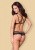 Obsessive 860-SET-3 set - Кружевной комплект: бюстгальтер и стринги, L/XL (чёрный)
