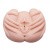 LyBaile Crazy Bull Real Vagina and Anal Masturbator - Мастурбатор с вибрацией вагина и анус, 22.5 см (телесный)