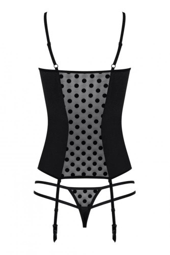 Комплект Obsessive Dotina corset (L/XL)