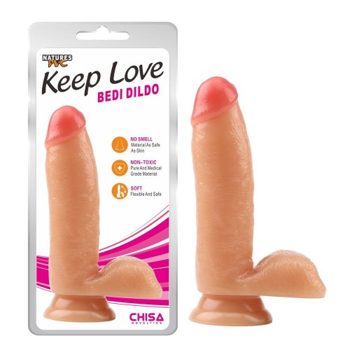 Keep Love Bedi Dildo - Фаллоимитатор на присоске, 17х4 см