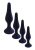 Boss Silicone Plug Black Small - Анальна пробка, 10х2,4 см (черный)