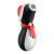 Satisfyer Penguin Holiday Edition - Вакуумный стимулятор, 12,5 см (черный с белым) - sex-shop.ua