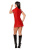 Лакированное платье с двойной молнией Avanza (красный S) - sex-shop.ua