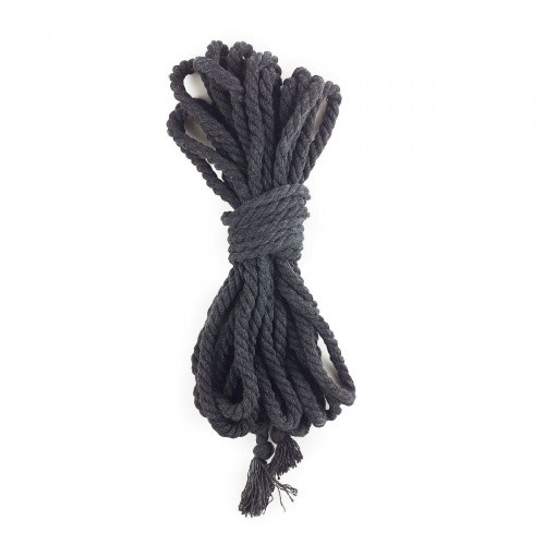 Art of Sex - Бавовняна мотузка BDSM 8 метрів, 6 мм (чорний)