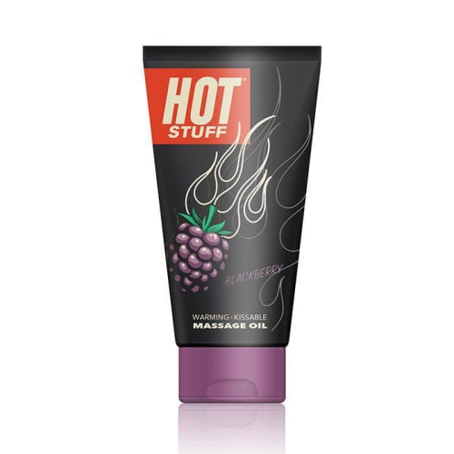 Topco Sales Hot Stuff Warming Oil Blackberry - массажное масло на водной основе с ароматом ежевики, 177 мл - sex-shop.ua