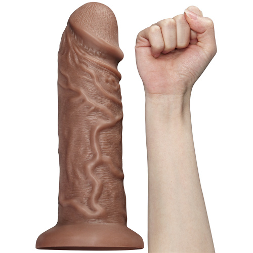 LoveToy - Realistic Chubby Dildo Brown 10.5 '' - Фаллоимитатор, 26.6х6.3 см