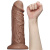 LoveToy - Realistic Chubby Dildo Brown 10.5 '' - Фаллоимитатор, 26.6х6.3 см