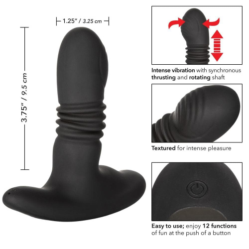 CalExotics Eclipse Thrusting Probe - массажер простаты, 9,5х3,25 см.