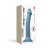 Strap-On-Me Mono Density Dildo, M - Насадка для страпона гибкая, 18х3.3 см., (голубая)