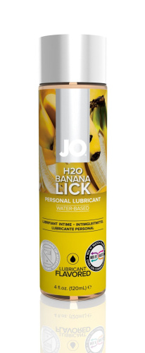 System JO H2O Banana Lick - смазка на водной основе со вкусом банана, 120 мл. - sex-shop.ua