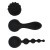 Pornhub Spell Wand Set - Вибромассажер с тремя насадками, 30х3 см.