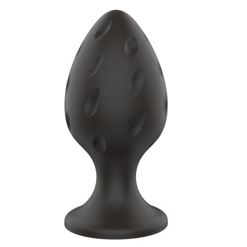 Boss Silicone Anal Plug L - Анальна пробка, 9х4, 4 см (чорний)