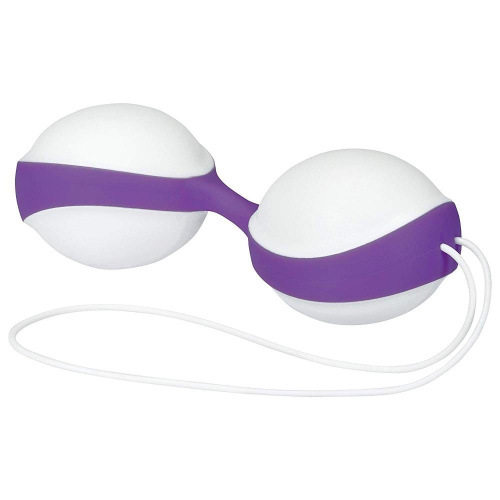 Amor Gym Balls Duo - Вагинальные шарики, 9,6х3,6 см (бело- сиреневые)