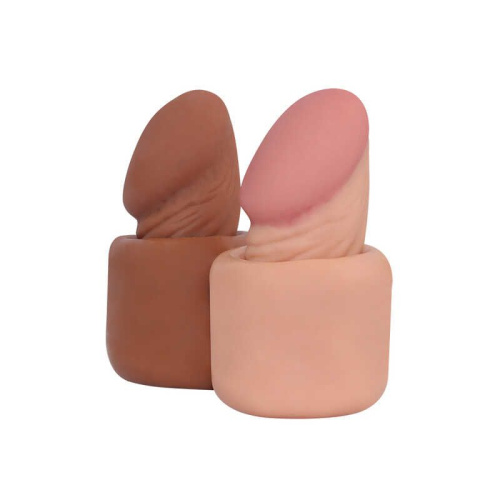 LoveToy Pleasure X-Tender Penis Sleeve Brown Add 2 - Насадка на член, +5 см (коричневый)