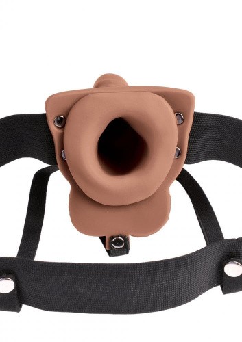 Pipedream 6inch Hollow Recharge Strap On - Порожнистий страпон, 14х4, 5 см - купити в Україні | Секс шоп SEX-SHOP.ua