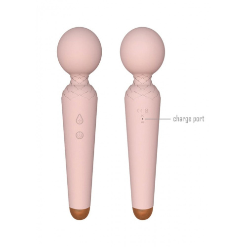 Rechargeable Power Wand - Вибратор-микрофон, 19,5 см (розовый) - sex-shop.ua