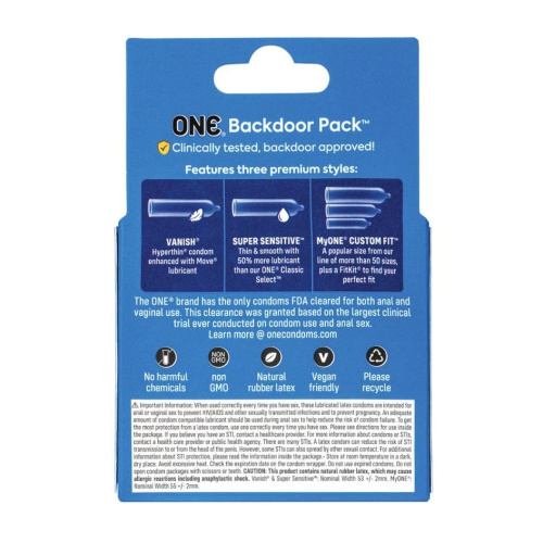 ONE Backdoor, 3 шт