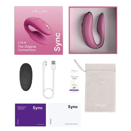Вибратор для пар со смарт управлением We-Vibe Sync 2 + Лубрикант 50 мл