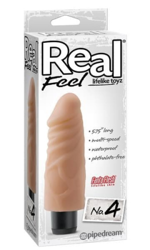 Pipedream Real Feel № 4 - Вибратор, 12х3.8 см