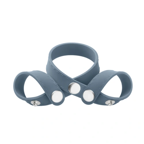 Boners 8-Style Ball Splitter - эрекционное кольцо с разделением яичек, 45,5 см (серый)