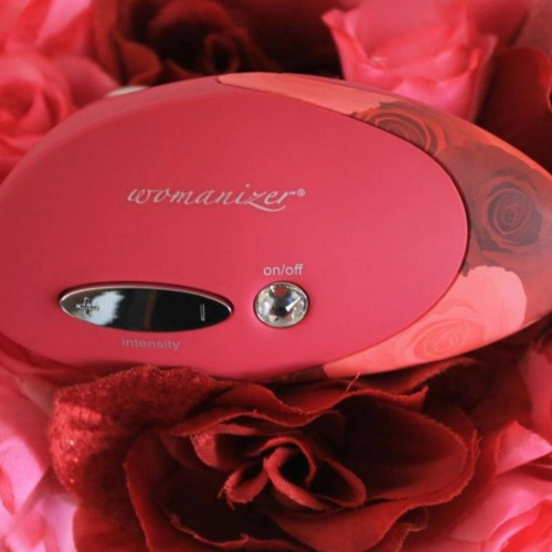 Womanizer W-500 Red/Rose - Клиторальный стимулятор, 12 см (розовый) - sex-shop.ua