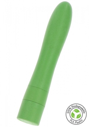 Fuck Green Vegan Vibrator - Вібратор, 17 см (зелений)