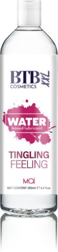 BTB Tingling Feeling - Смазка на водной основе с эффектом вибрации, 250 мл - sex-shop.ua