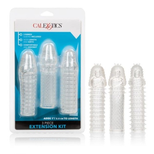 California Exotic Novelties 3 Piece Extension Kit насадка на пеніс 15.25х3.75 см - купити в Україні | Секс шоп SEX-SHOP.ua