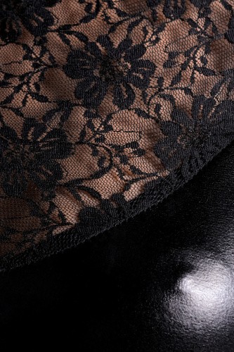 Erolanta Glossy Lulu - еротична сукня, S (чорний)