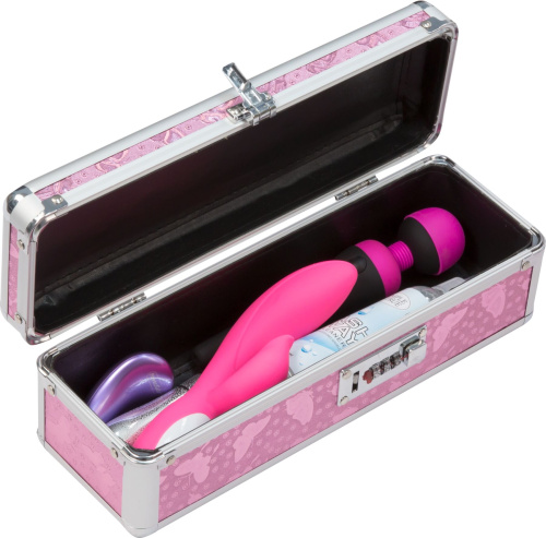Powerbullet - Lockable Vibrator Case Pink - кейс для хранения секс-игрушек с кодовым замком (розовый) - sex-shop.ua