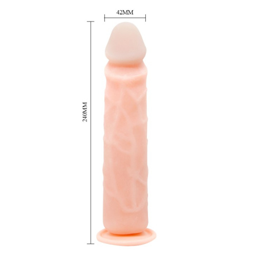 Фалоімітатор на присосці Baile Flexible Dildo, 24 см