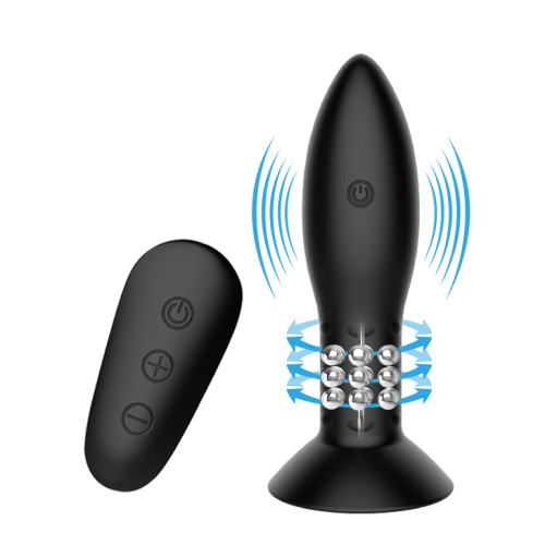 LyBaile Mr Play RC Vibrating Butt Plug Black - Анальная пробка с вибрацией, 11х3.3 см (черный)