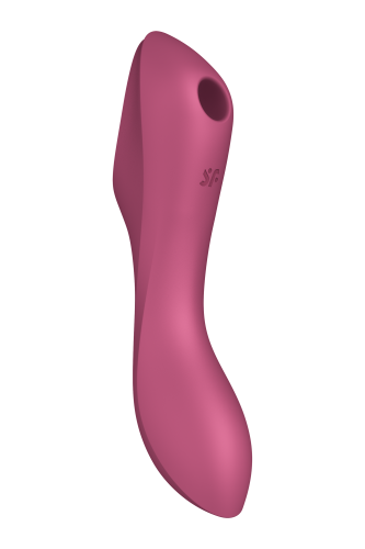 Satisfyer Curvy Trinity 3 - Вакуумный вибратор и стимулятор для точки G, 17.5х5.3 см (красный)