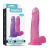 LoveToy Jelly Studs Crystal Dildo, Large - Фалоімітатор з мошонкою, 20 см (рожевий) - купити в Україні | Секс шоп SEX-SHOP.ua