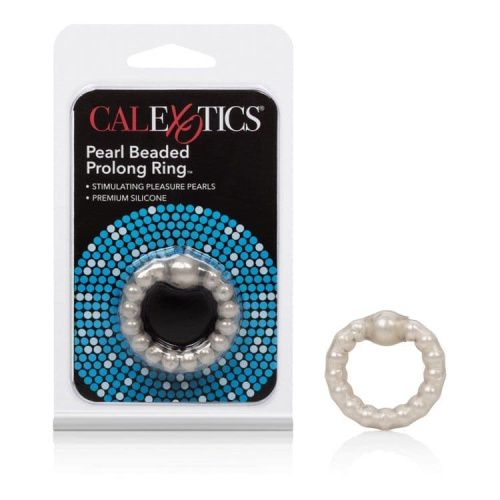 Кольцо на пенис Pearl Beaded Prolong Ring (белый)