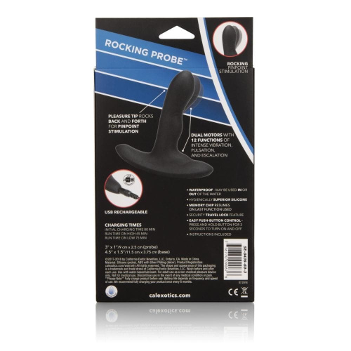 California Exotic Wireless Rocking Probe масажер простати, 9х2, 5 см (чорний) - купити в Україні | Секс шоп SEX-SHOP.ua