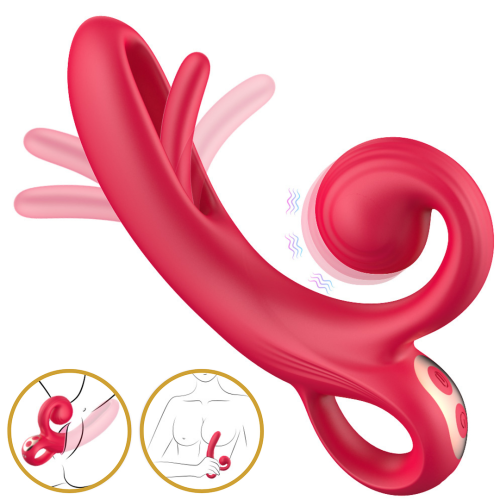 Вибратор-кролик Sweet Play Tongue-Flipping Vibrator А4