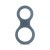 Boners Classic Cock & Ball Ring - Двойгое эрекционное кольцо , (серый)