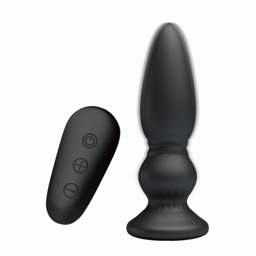 LyBaile Mr.Play Vibrating Prostate Massager - Анальная пробка с вибрацией и дистанционным пультом, 12.5х3.3 см