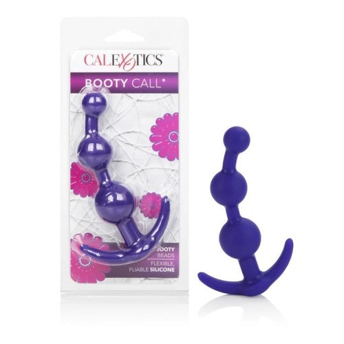 CalExotics Booty Call Booty Beads - анальна ялинка, 12х3.25 см (пурпурний)