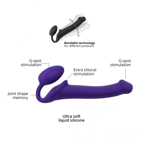 Безремневой страпон Strap-On-Me L, 19 см