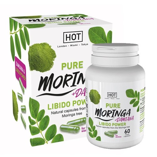 HOT Bio Moringa Libido Caps - Капсули для підвищення лібідо у жінок, 60 шт