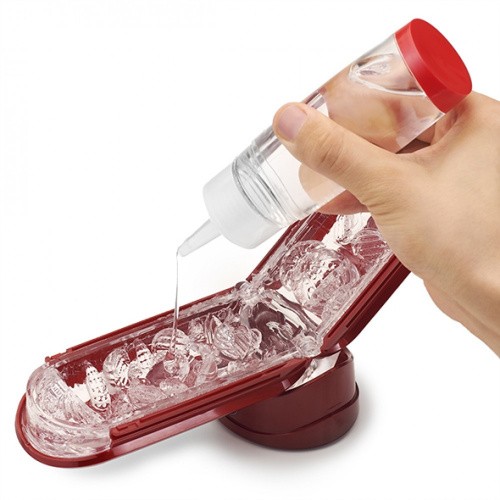 Tenga Flip Zero Red + Flip Warming Set мастурбатор с подогревом, 18х7 см  (красный)
