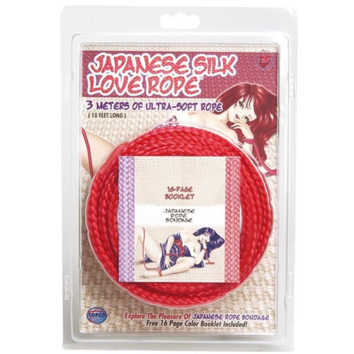 Веревка для связывания 3 м, Japanese Silk Love Rope™ (черный) - sex-shop.ua